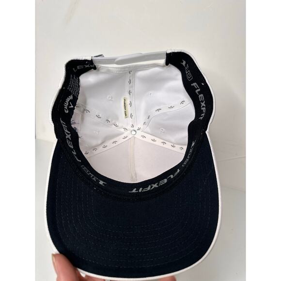 Callaway Men's Favorite Track Hat Golf White Camo PGA Flexfit 110 Adjustable - Picture 6 of 7